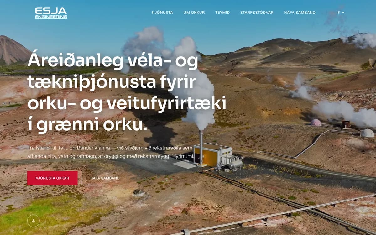 Forsíða Esja Engineering